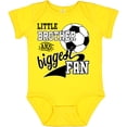 thumbnail image 3 of Inktastic Little Brother and Biggest Fan Soccer Player Boys Baby Bodysuit, 3 of 5