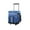 Blue, variant on Telescopic Handle Rolling Cooler with Wheels - 12L Large Capacity Insulated Ice Bag for Outdoor Picnic, Beach & Car Use - 3-Layer Thermal, Dual Compartment & 3-Way Carry