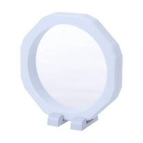 3D Floating Frame Shadow Box Display Case Coin Box Jewelry Display Show Case 12.8cm Diameter (White)