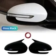 thumbnail image 1 of Car Left/Right Side Rearview Mirror Cover Cap For Kia Sportage KX5 2016 2017 2018 Rear View Mirror Shell Housing Gloss Black, 1 of 6