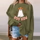 thumbnail image 1 of ICHUANYI Clearance Women's Casual Round-Neck Print Long Sleeve Pullover Blouse T-shirt Tops ICHUANYI "ICHUANYI", 1 of 5