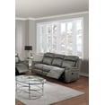 thumbnail image 2 of Transitional Slate Blue Leatherette 1pc Motion Sofa Only Reclining Living Room Furniture, 2 of 5