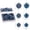 Blue, variant on Christmas 42-Piece Ball Ornaments Set - Classic Festive Hanging Decorations(Blue)