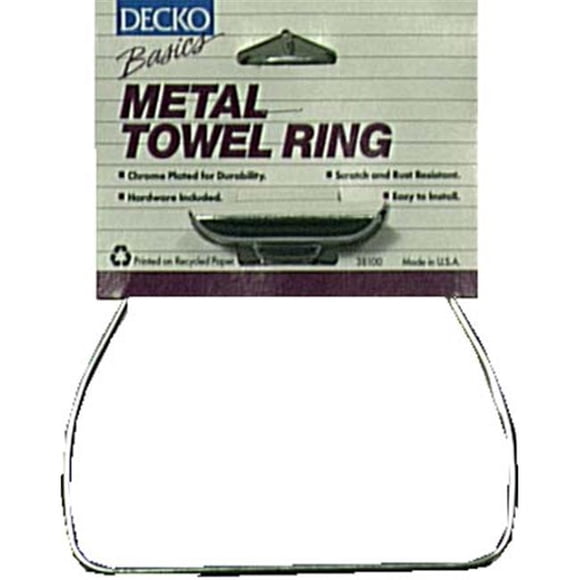 Decko Basics Metal Towel Ring 38100