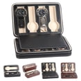 thumbnail image 2 of Coofit Watch Box Portable Multipurpose Zipper Closure Watch Organizer Watch Travel Case, 2 of 7