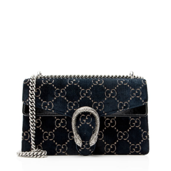 Pre-Owned Gucci GG Velvet Dionysus Medium Shoulder Bag