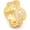 Yellow, variant on 14K Gold Pig Nose-Shaped Moissanite Ring, Quirky and Elegant, Celebrate Individuality Gift for Him