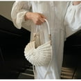 thumbnail image 3 of JUYGO Handwoven Seashell Bags Women Crochet Summer Beach Bag Boho Knitted Evening Clutch Purses Crossbody Shoulder Bag, 3 of 7