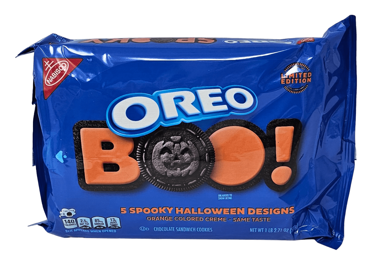 oreoです。 Oreo BOO Spooky Halloween Design Chocolate Sandwich Cookies