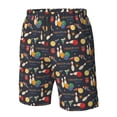 thumbnail image 4 of Fotbe Christmas Holiday Bowling Trajes de Baño Estampados para Hombre, Shorts de Verano de Secado Rápido, Ropa de Playa, Bañadores-Small, 4 of 6