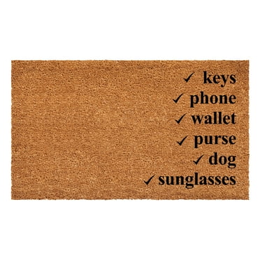 Calloway Mills 108432448 Checklist Doormat, 24" x 48"