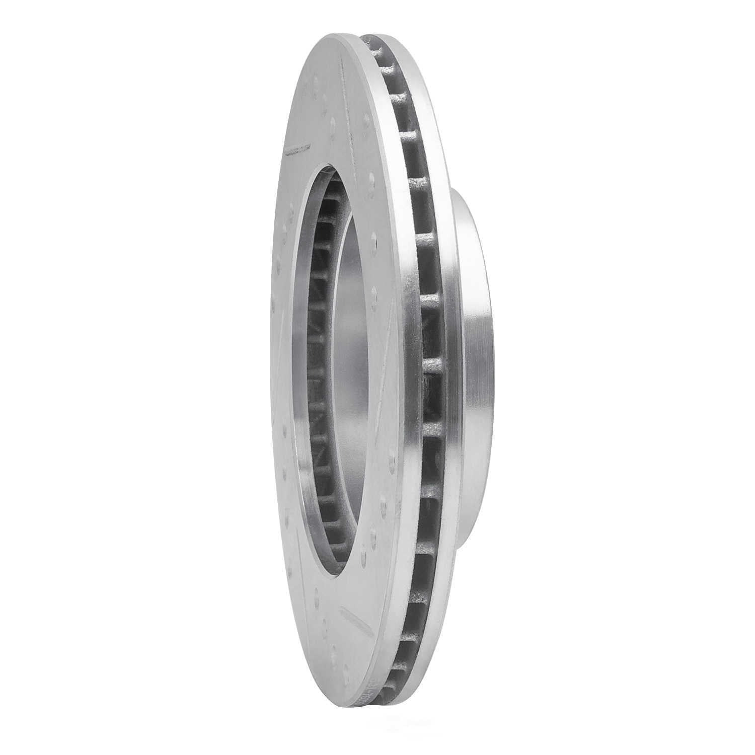 Dynamic Friction Company 631-76056L DFC Brake Rotor - Drilled And Slotted - Silver