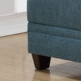 thumbnail image 5 of Atlin Designs Contemporary 2 Piece Fabric Sofa Loveseat Set in Blue, 5 of 8