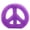 Lavender, variant on Colorful Peace Sign Candle