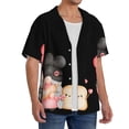thumbnail image 2 of Balery Baker Gnome Camisa Casual de Manga Corta con Botones para Hombre, Texturizada, Estilo Cubano, para Playa, Verano-Medium, 2 of 5