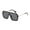 Black, variant on Oversized Rimless Flat Sunglasses Womens Mens Shield Mono Block Glasses