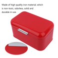 thumbnail image 2 of Qiilu Solid Color Retro Metal Bread Bin Box Large Capacity Kitchen Storage Container,Vintage Bread Bin,Metal Bread Box, 2 of 7