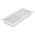 thumbnail image 4 of Imperial 4" x 10" White Louvered Steel Ceiling Register, 1-pk, 4 of 6
