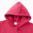 thumbnail image 4 of Staki Girls Winter Jacket Kids Full Zip Hoodie Boys Jacket Warm Cozy Outwear Coat with Pockets 1-10Y(Hot Pink,4-5 Years), 4 of 9