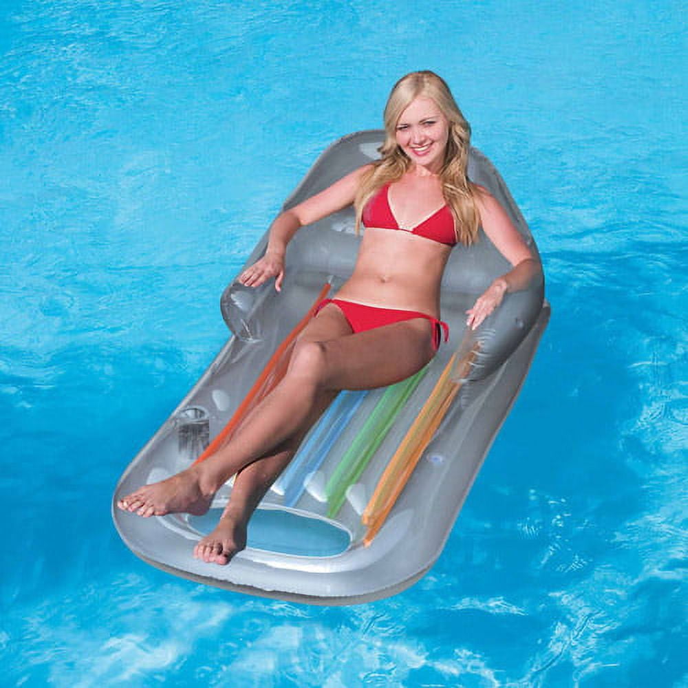 Splash and Play Designer Fashion Tanning Inflatable Pool Lounge