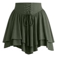 thumbnail image 3 of Rggeeun Halloween Costumes for Women Renaissance Corset Halloween Costumes Layered Ruffle A Line Skirt Travel Party Versatile,Green,Xl, 3 of 5