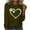 Army Green, variant on Army Green Winter Tops for Women 2024 Trendy Casual Round Neck Long Sleeve Polyester Graphic Print Womens Top, M