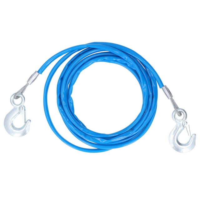 Correa de remolque resistente, 4 m/13,12 pies de largo, cable de acero de seguridad, cable de acero de seguridad, confiabilidad excepcional