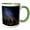 Green/White, variant on 3drose, Milky Way, Perseids Meteors Over Rose Valley, Los Padres Nf, Ca, Usa., 11oz Magic Transforming Mug