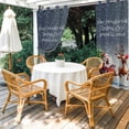 thumbnail image 4 of Outdoor Curtains for Patio Waterproof, Santa Claus Elk Outdoor Privacy Panels Grommet, Xmas Pine Trees Snowflakes Winter Gray Blackout Outside Curtains for Porch/Cabana 54"x95", 1 Panel, 4 of 8