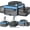 Blue, variant on Top and 2 Sides Expandable Pet Carrier 17x11x9.5, TSA Airline Approved Small Dog Carriers for Small Dogs, Soft-Sided Cat Carrier with Self-Locking Zippers for Kitten,Rabbit, Puppy, Guinea Pig Black