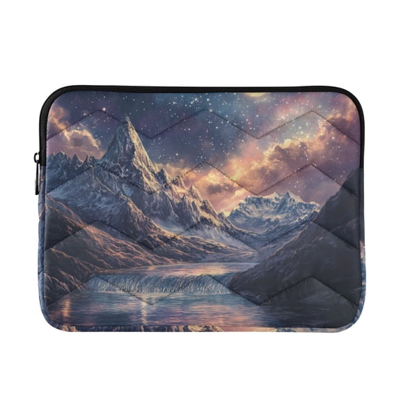 FORMRS 13"-13.3" Laptop Sleeve Protective Case Soft Carrying Quilted Computer Bag Cover, Ethereal Mountain