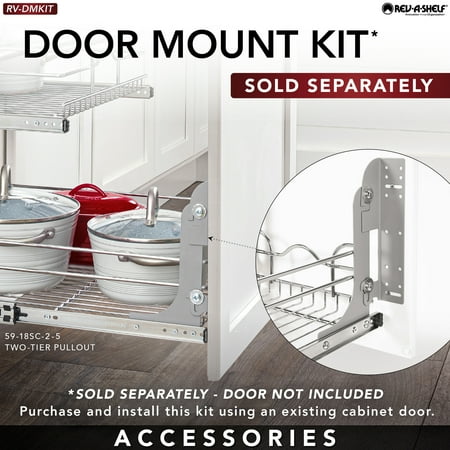 Rev-A-Shelf - Two-Tier Kitchen Storage Wire Basket - Chrome