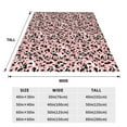 thumbnail image 3 of Fotbe Cow Animal Skin Manta de Franela Acolchonada con Estampado, Súper Suave y Esponjosa, Extra Grande para Sofá, Cama, Uso Todo el Año-60"x50", 3 of 7