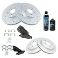 thumbnail image 2 of TRQ Front Rear Ceramic Brake Pad & Performance Rotor Kit w/Chemicals BKA17837 Fits select: 2008-2014 CADILLAC CTS, 2 of 6