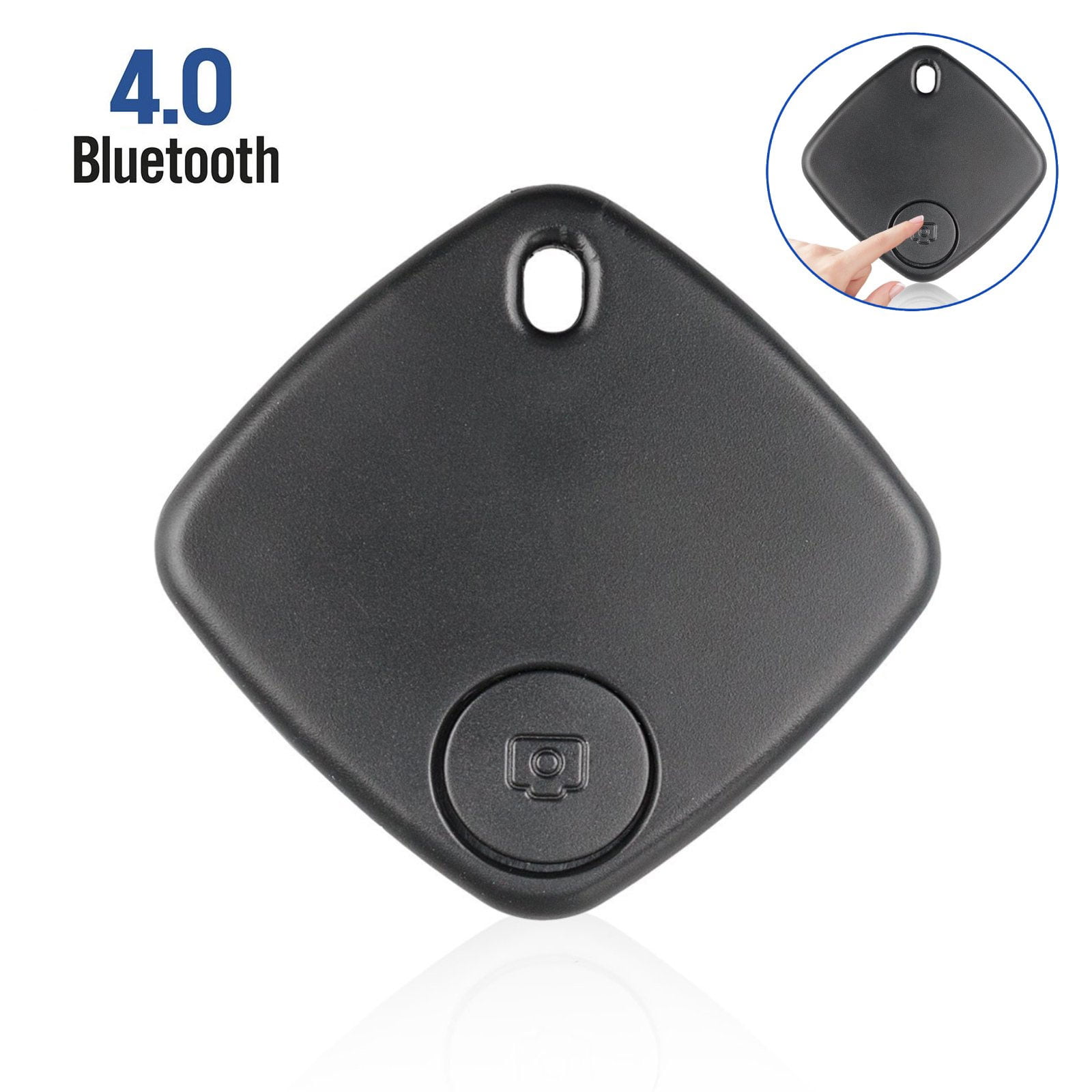 Black Bluetooth Tracker for Dogs Kids Cats Luggage Wallet Hicollie Mini Cat/Dog GPS Tracking Locator Cube Key Finder Smart Tracker Tracking Loss Prevention Waterproof Device Pet Locator