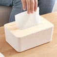 thumbnail image 4 of Cubierta de pañuelos de plástico,Cubierta de madera extraíble Plástico Caja de pañuelos de plástico Caja de pañuelos Resultados impresionantes, 4 of 6