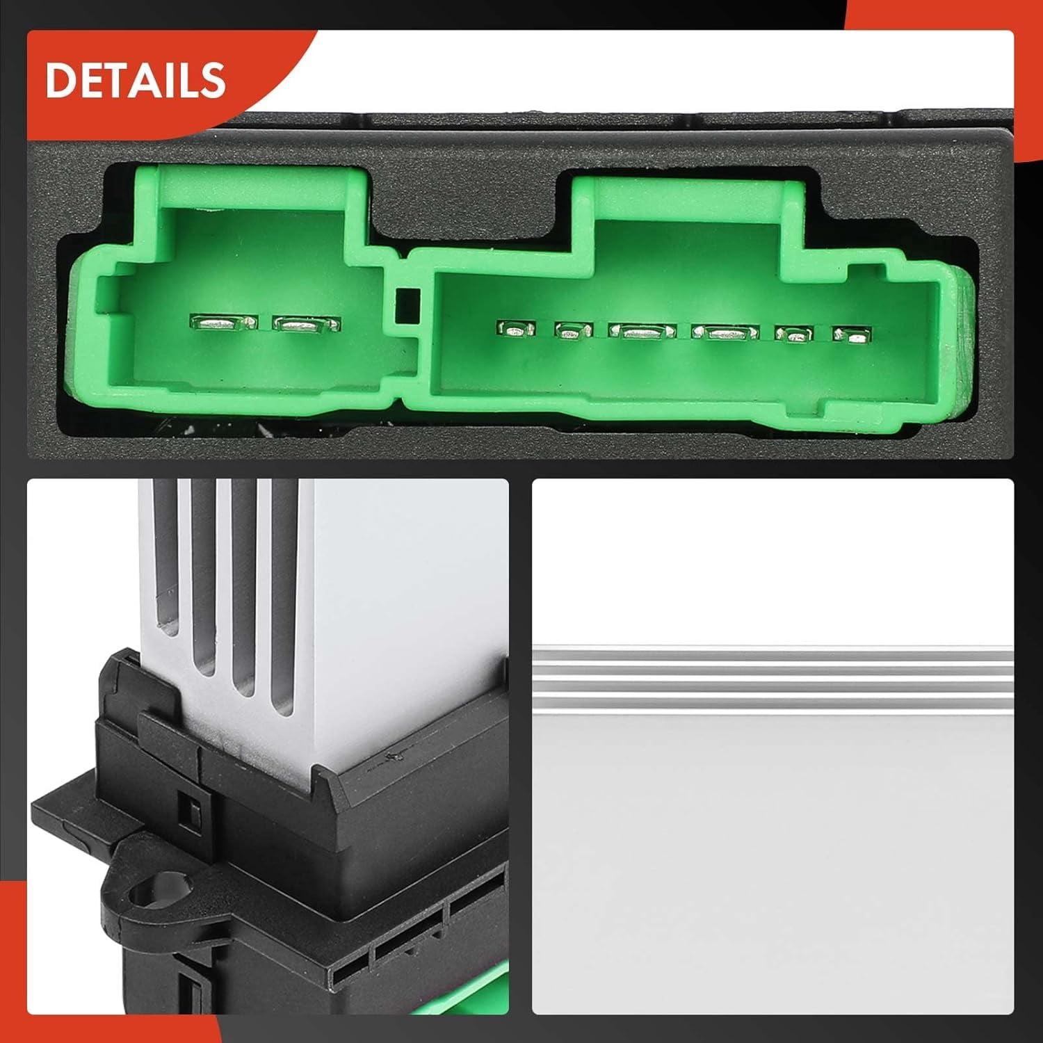 A-Premium HVAC Heater Blower Motor Resistor Compatible with Mazda Vehicles - 6 2003 2004 2005, with Automatic AC - Front Side