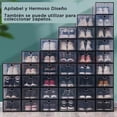 thumbnail image 3 of 14 Cajas Para Zapatos Apilables Practiksa Zapatera Ideal para Tenis Color Negro, 3 of 6