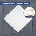 thumbnail image 4 of Magnetic Thermal Insulated Door Curtain, Size 36" x 80", Upgraded Oxford Cloth Filled with Thicken Cotton, Insulation Cover Blanket for Winter/French/Patio/Sliding Glass Doors, Grey, 4 of 10