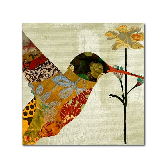 Color Bakery 'Hummingbird Brocade III' Canvas Art