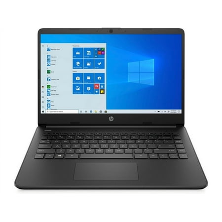 HP 14 Series 14" Laptop - Intel Celeron N4020 - 4GB RAM - 64GB eMMC - Windows 10 Home in S mode - Jet Black 14-dq0020nr (47X75UA#ABA)