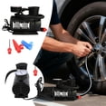 thumbnail image 1 of BotaniNest 12V 300 Portable Air Compressor Mini Tire With Pressure Gauge Purpose Air For Tires Inflatables Emergency Roadside, 1 of 6