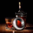 thumbnail image 3 of Bangle Bracelet Wine/alcohol Flask - Stainless Steel Black And Silver Creative Gift Set For Women, 3 of 4