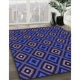 thumbnail image 3 of Ahgly Company Machine Washable Indoor Rectangle Transitional Night Blue Area Rugs, 6' x 9', 3 of 7
