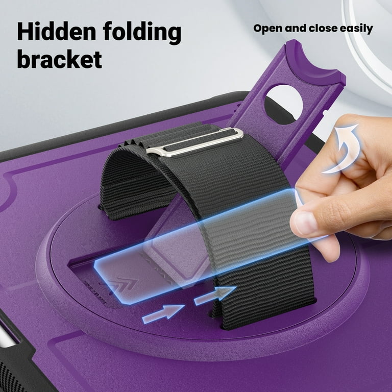 for iPad Air 13 2024 Case, Durable Sturdy Protection Case Hidden