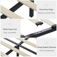 thumbnail image 6 of VECELO Queen Bed Frame with 4 Storage Drawers & USB Ports, Modern Button Tufted Upholstered Platform Bed Frame with Adjustable Headboard, No Box Spring Needed, Beige, 6 of 9