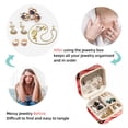 thumbnail image 4 of Rose Travel Portable Square Jewelry Organizer with Ring, Earring, Necklace, and Bracelet Storage - Suitable for Girls and Women, 4 of 6