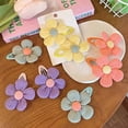 thumbnail image 3 of 2 Pcs Mignonnes Pinces à Cheveux Fleur Dessin Animé - Barrettes à Pression Sans Pli pour Femmes et Filles, 3 of 5