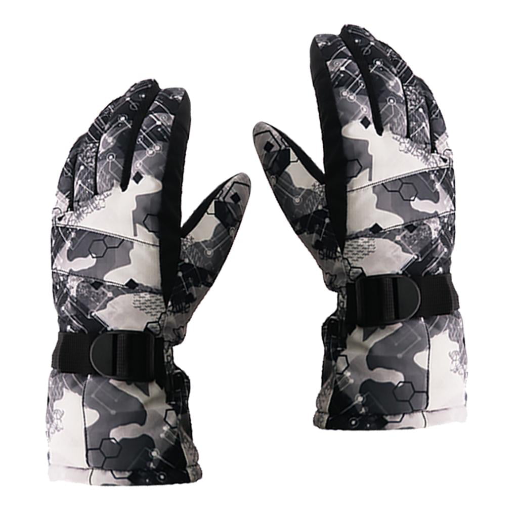 Waterproof Winter Warm Ski Gloves Snowboard Snowmobile Thermal Mittens Gloves 