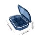 thumbnail image 3 of Caja de Tableta de Viaje 6 Compartimentos Resistente al Agua Mini Organizador | Contenedor de almacenamiento de píldoras de joyería | Portátil, Compacto, Transparente | Plástico Gris Azul Verde, 3 of 6
